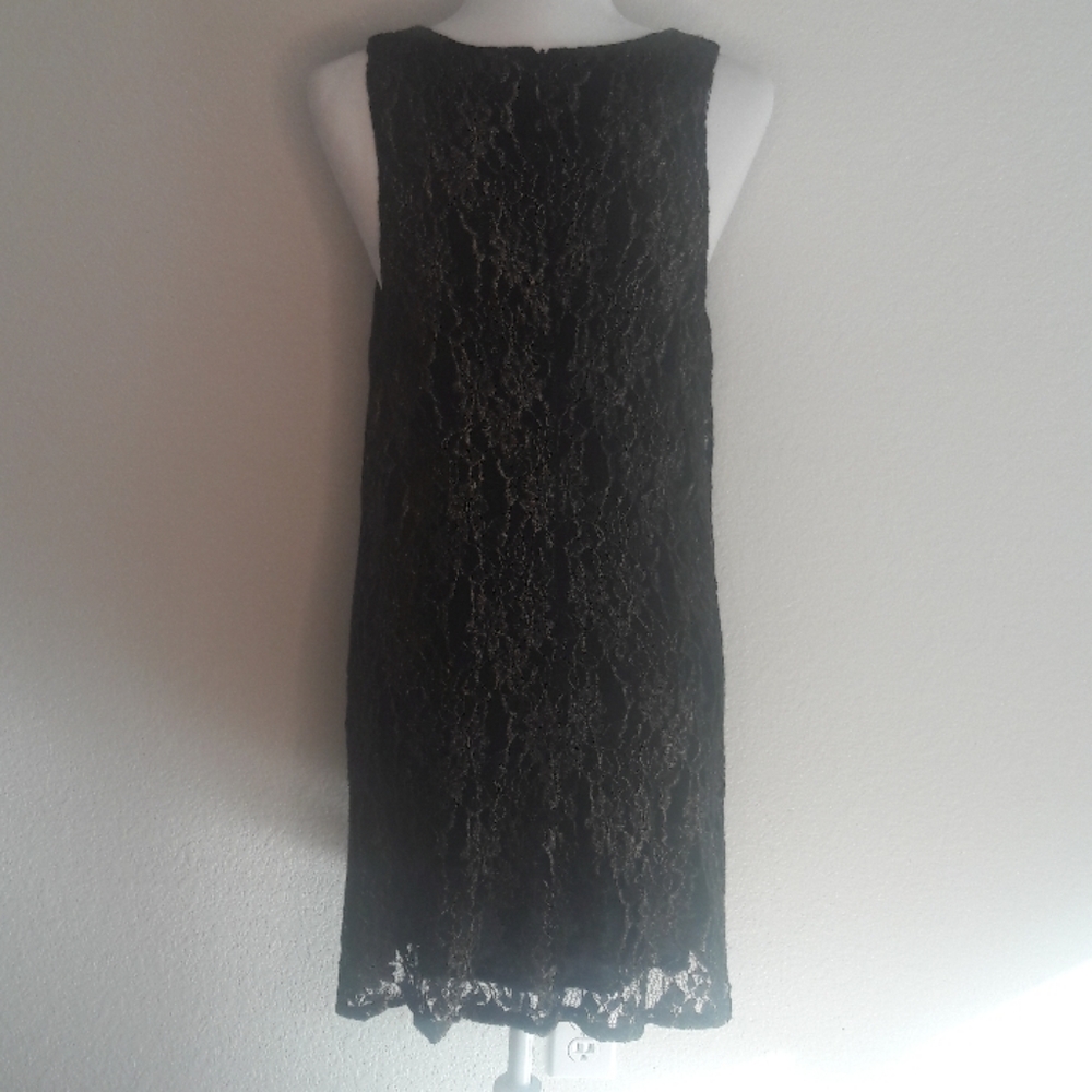 ASTR Black and Gold Lace Dress - Picture 7 of 8
